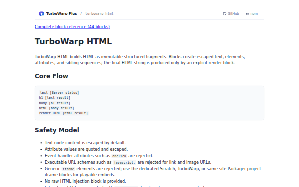 turbowarp-html home page