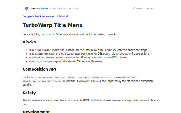 turbowarp-title-menu home page